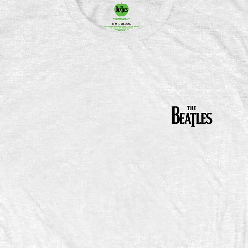 The Beatles Classic Drop T Band Logo T Shirt