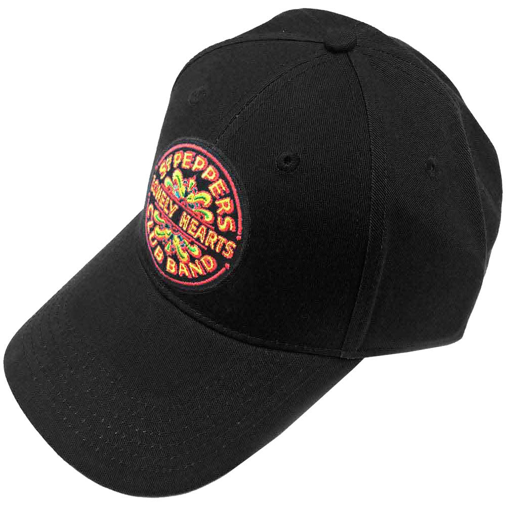 The Beatles Sgt Pepper Drum Black Baseball Cap