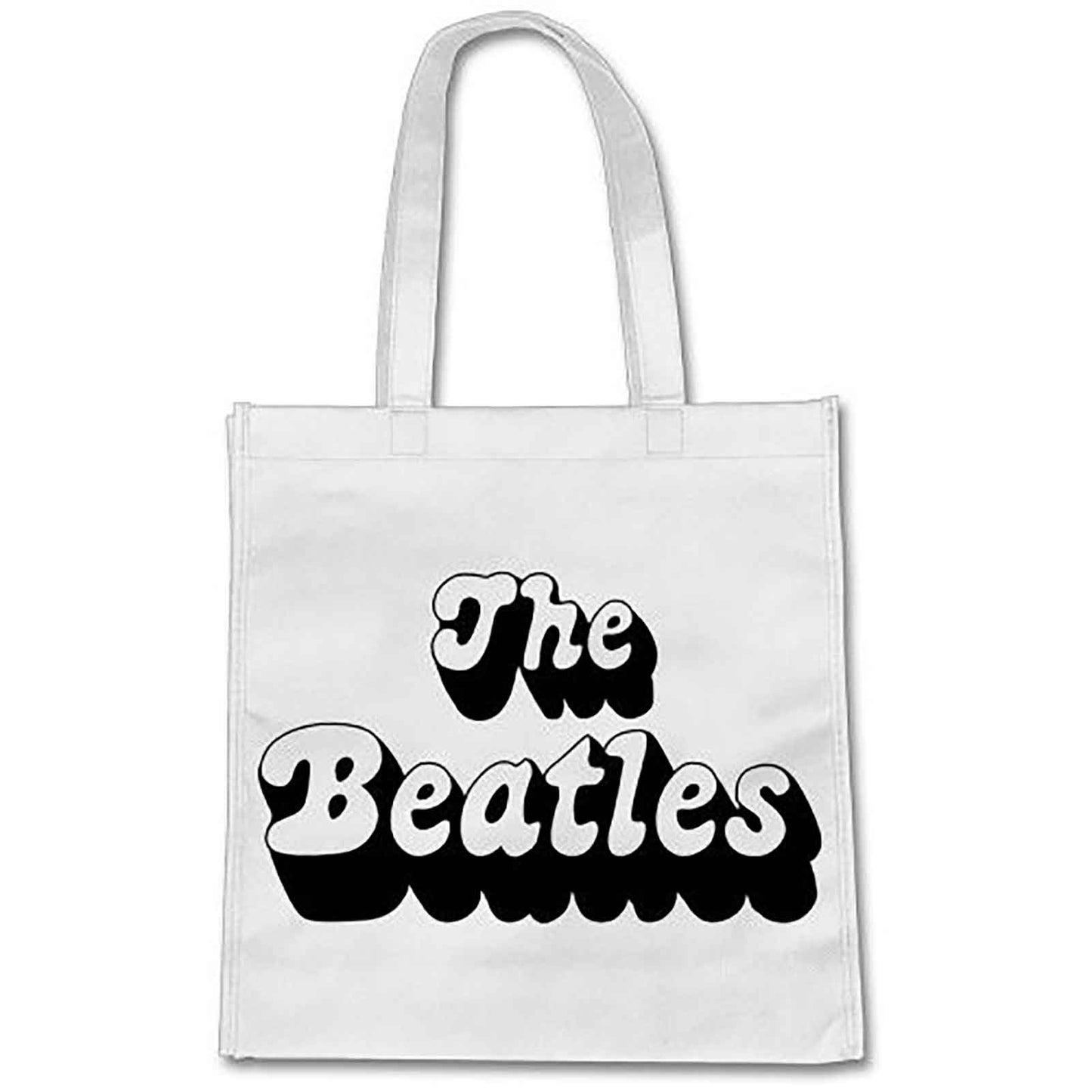 The Beatles Tote Bag Eco Shopper Bag 1970s Band Logo new Official White