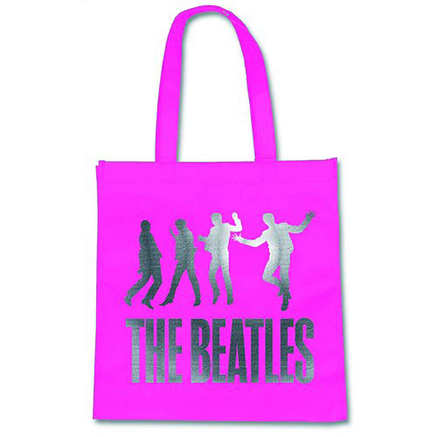 The Beatles Tote Bag Eco Shopper Bag Jump Band Logo new Official Pink