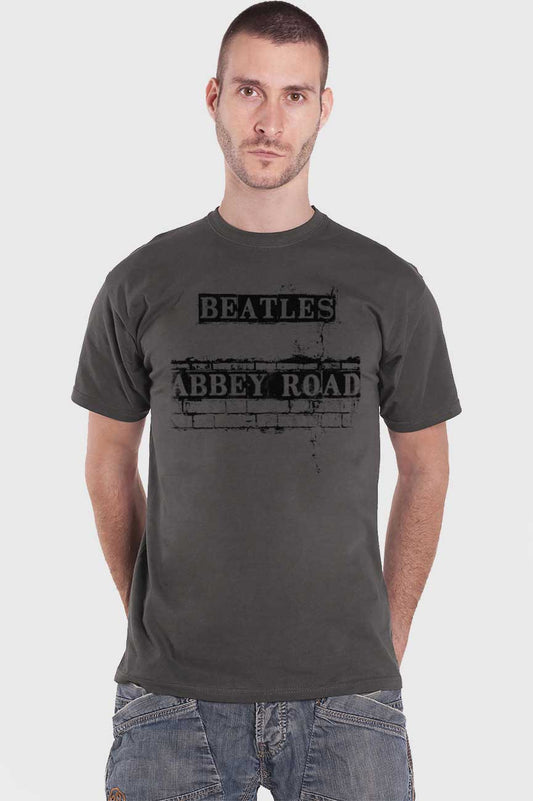 The Beatles Abbey Road Brick Sign T Shirt