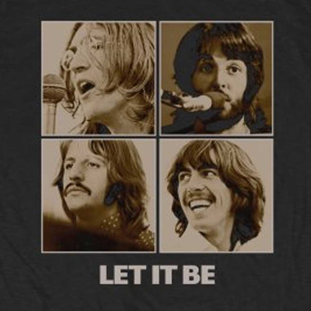 The Beatles Let It Be Sepia Studio T Shirt