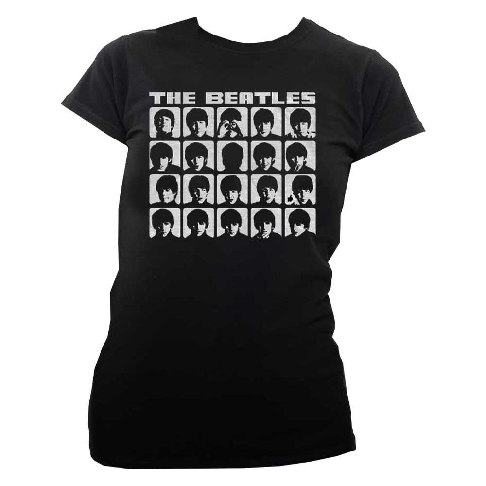 The Beatles Hard Days Night Faces Mono Skinny Fit T Shirt