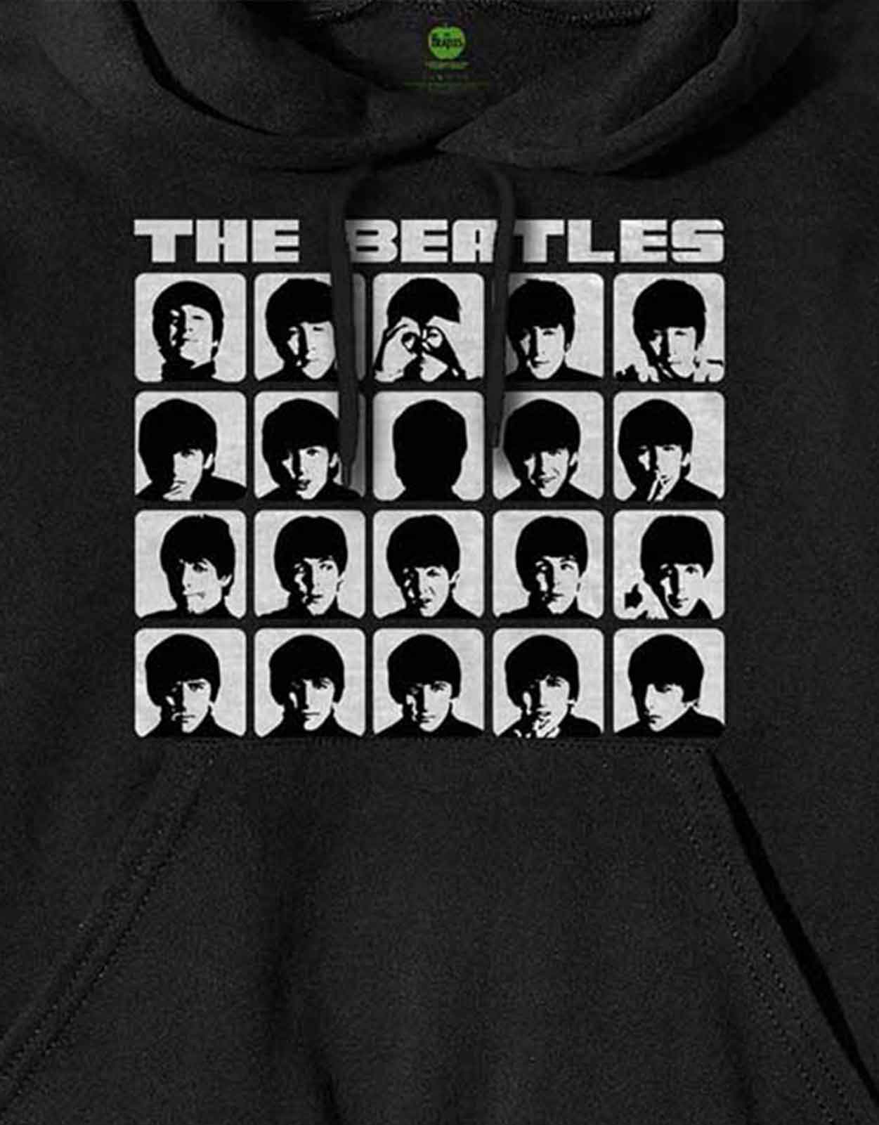 The Beatles Hard Days Night Faces Mono Pullover Hoodie