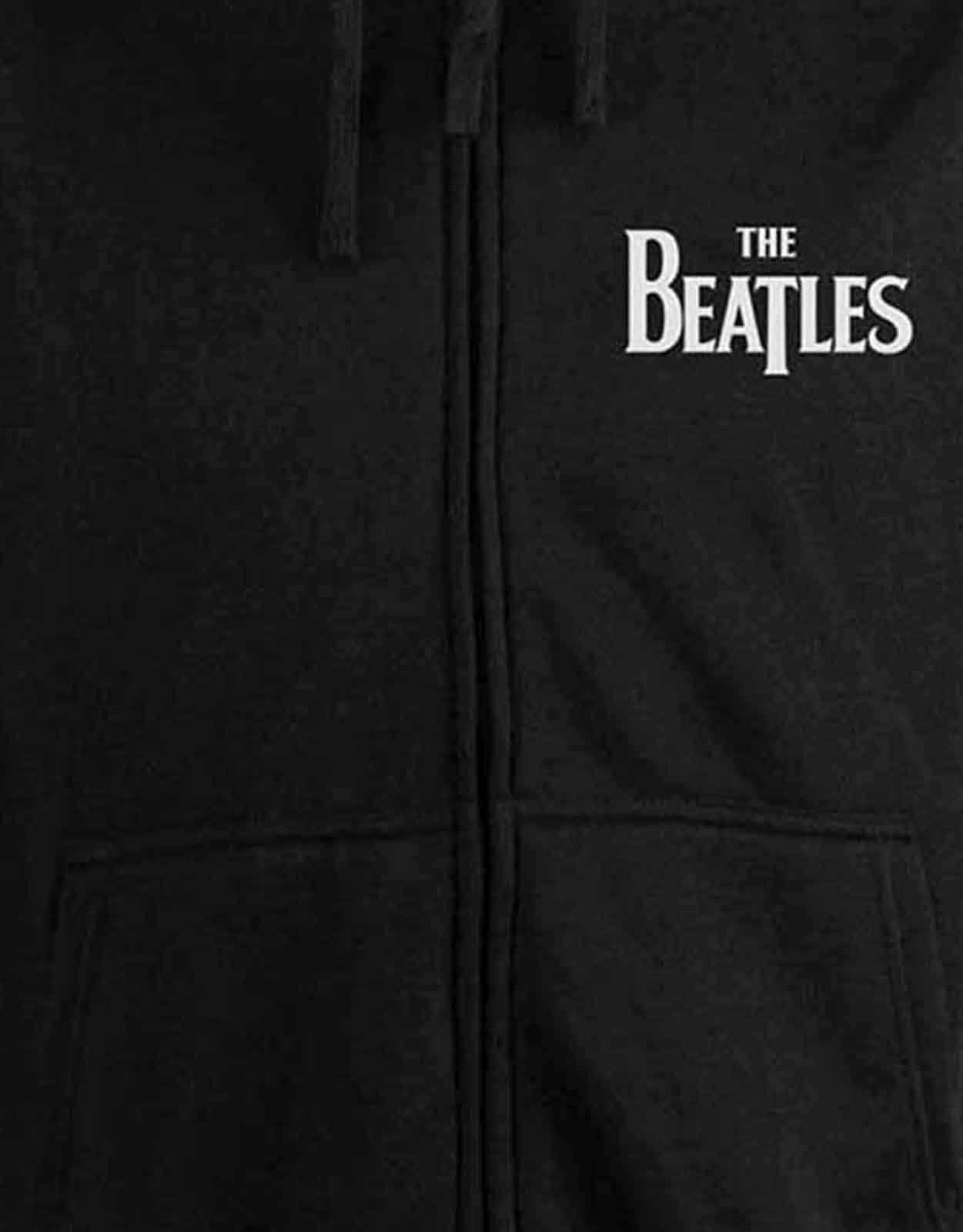 The Beatles Drop T Logo Zipped Hoodie