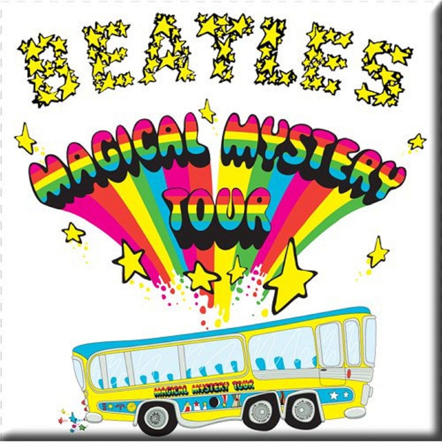 The Beatles Fridge Magnet Magical Mystery Tour