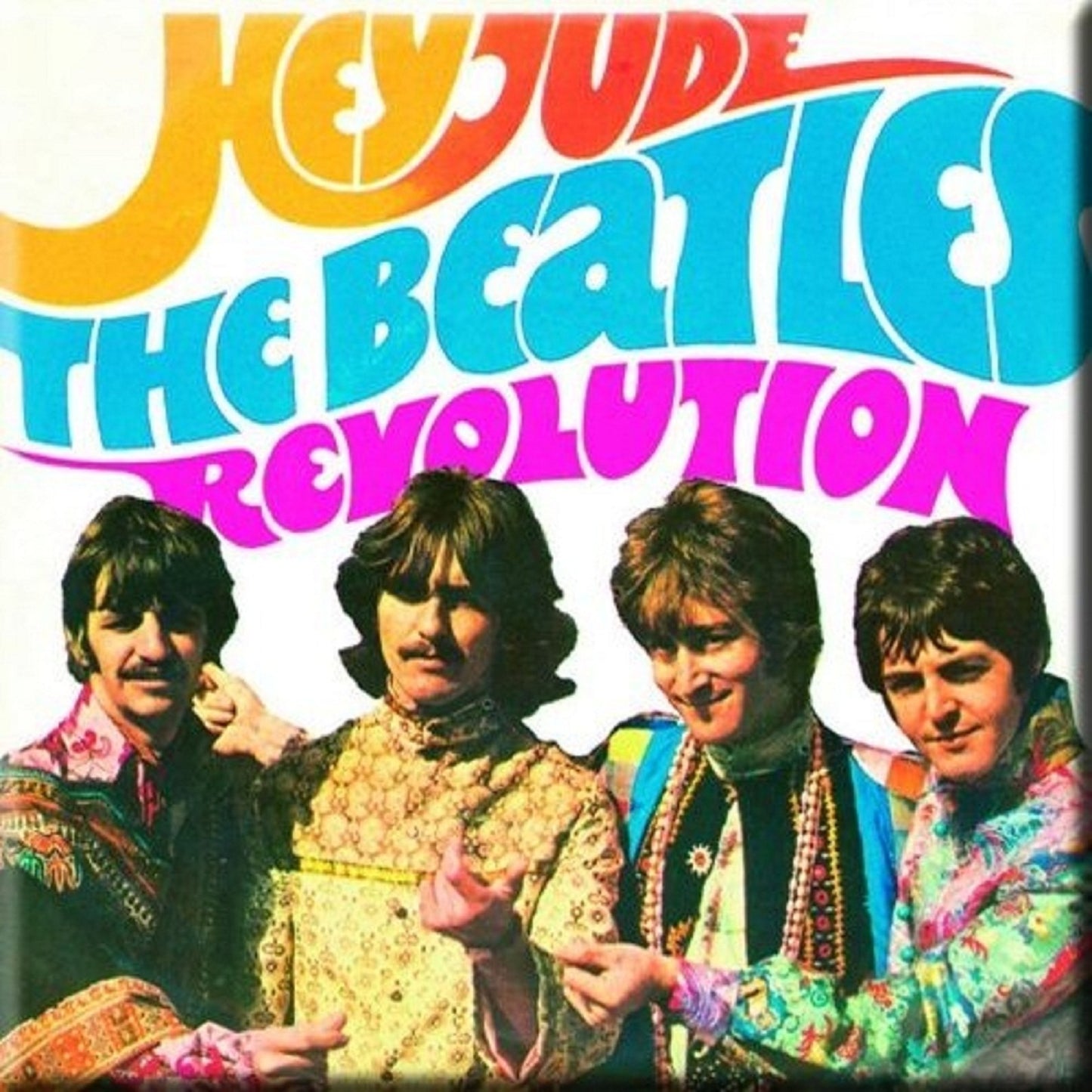 The Beatles Fridge Magnet Hey Jude Revolution