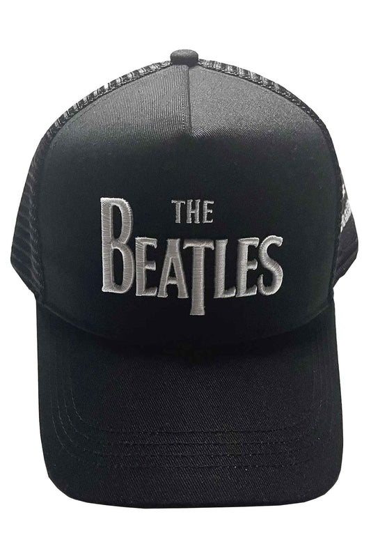 The Beatles Drop T Band Logo and Apple Trucker Cap