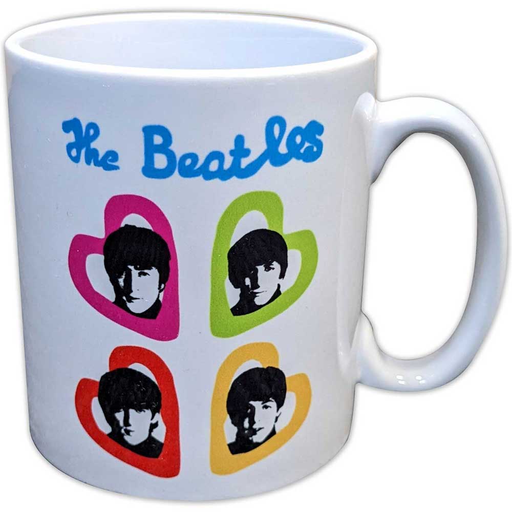 The Beatles A Hard Days Night Headshot Hearts Mug