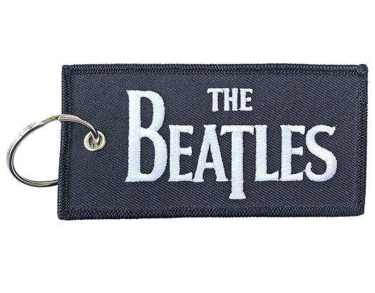 The Beatles Keyring Classic Drop T Band Logo Patch Keychain