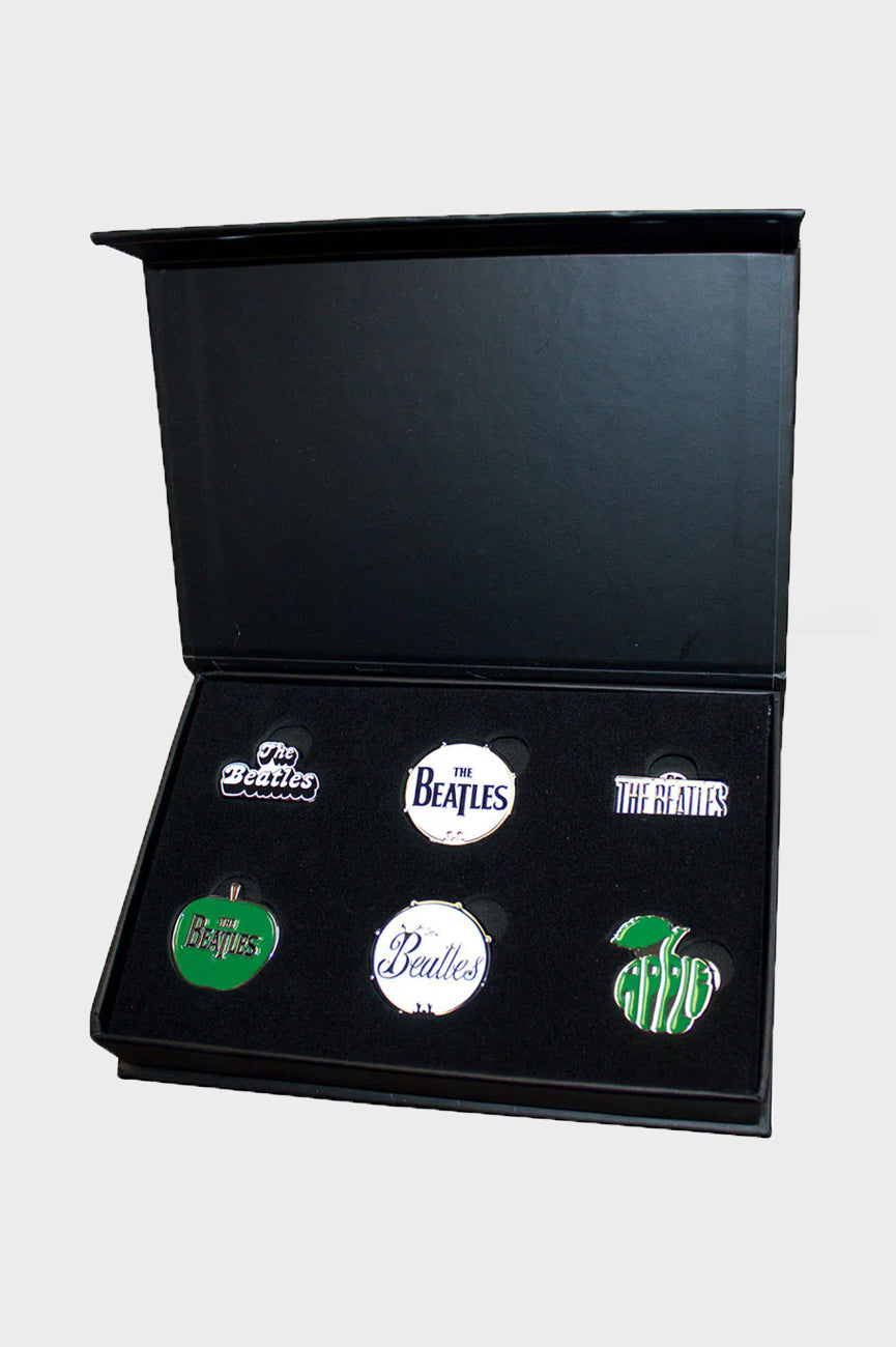 The Beatles Band Logos Boxed Pin Badge Set