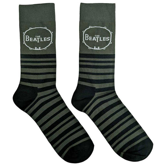 The Beatles Drum And Stripes Ankle Socks