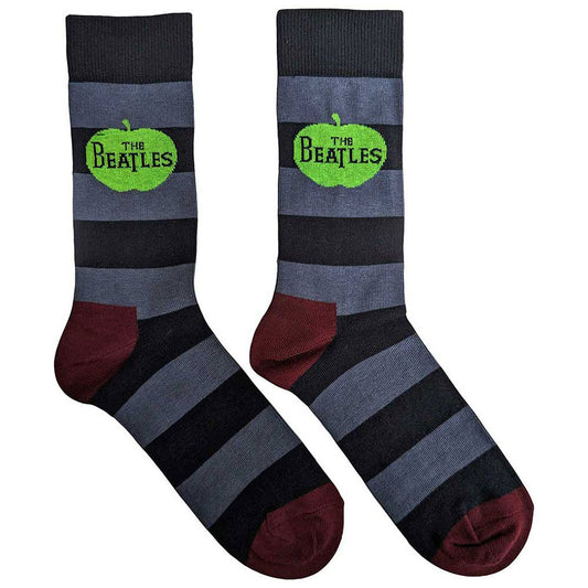 The Beatles Apple And Stripes Ankle Socks