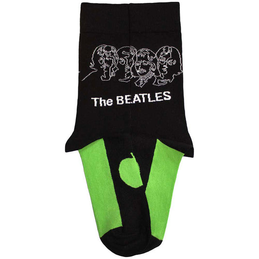 The Beatles White Album Faces Outlines And Apple Ankle Socks