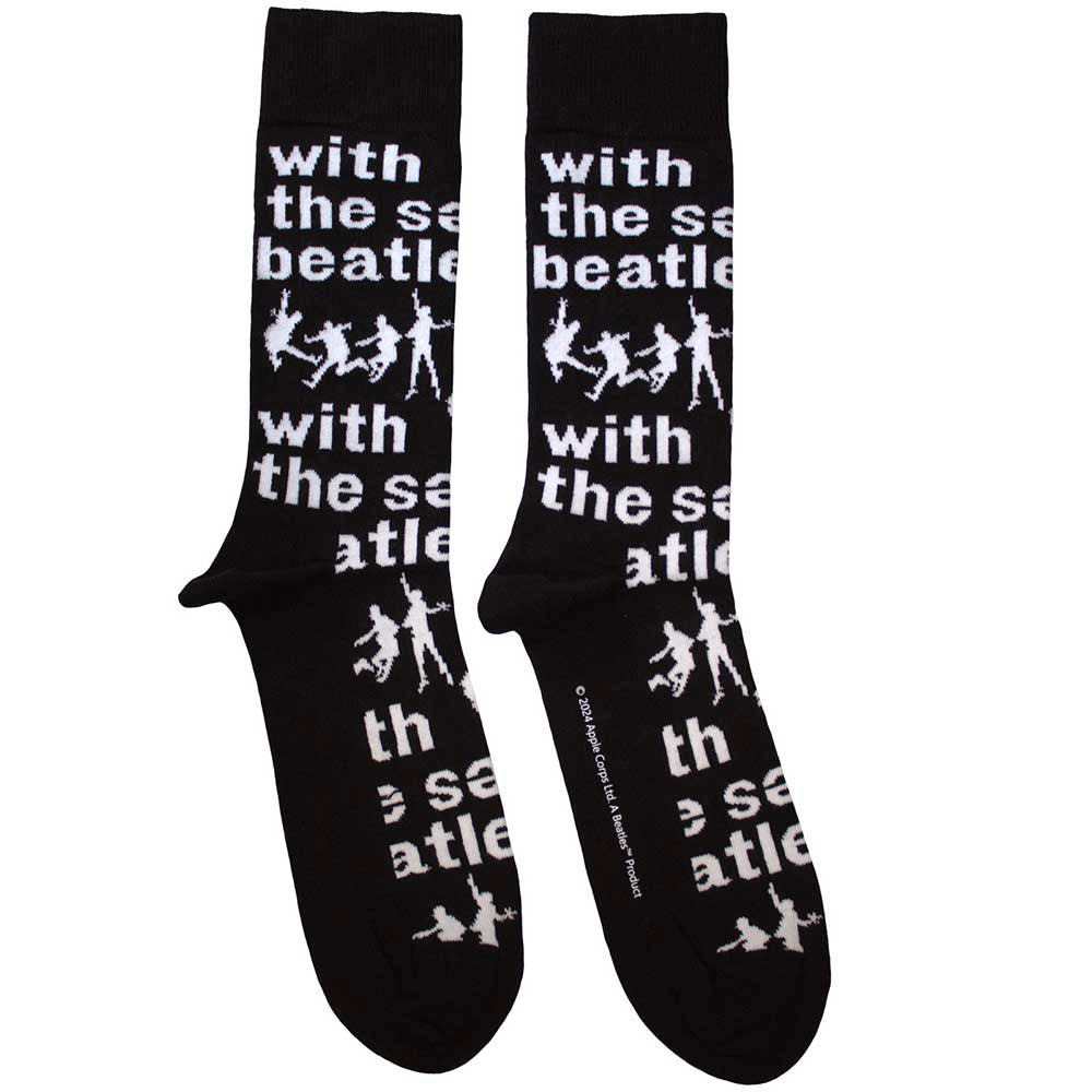 The Beatles With The Beatles Silhouettes Repeat Ankle Socks