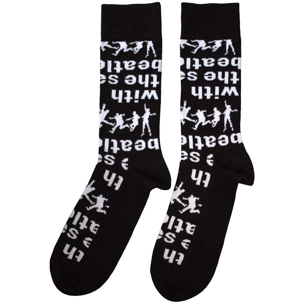 The Beatles With The Beatles Silhouettes Repeat Ankle Socks