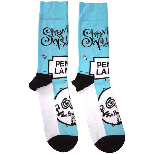 The Beatles Strawberry Fields Penny Lane Ankle Socks