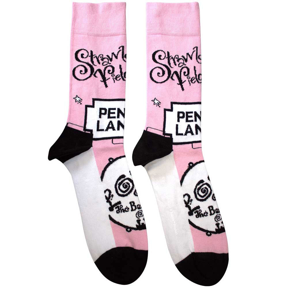 The Beatles Strawberry Fields Penny Lane Ankle Socks