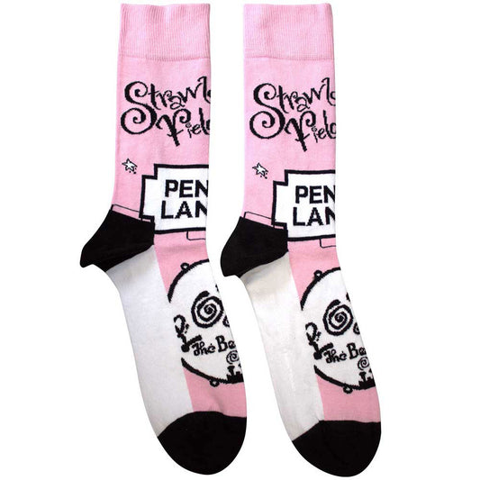 The Beatles Strawberry Fields Penny Lane Ankle Socks