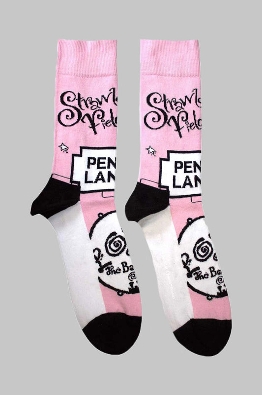 The Beatles Strawberry Fields Penny Lane Ankle Socks