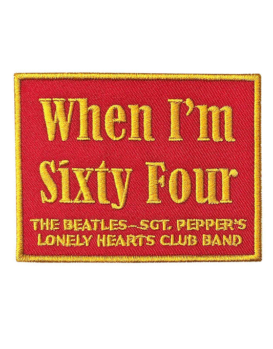 The Beatles Patch When Im Sixty Four