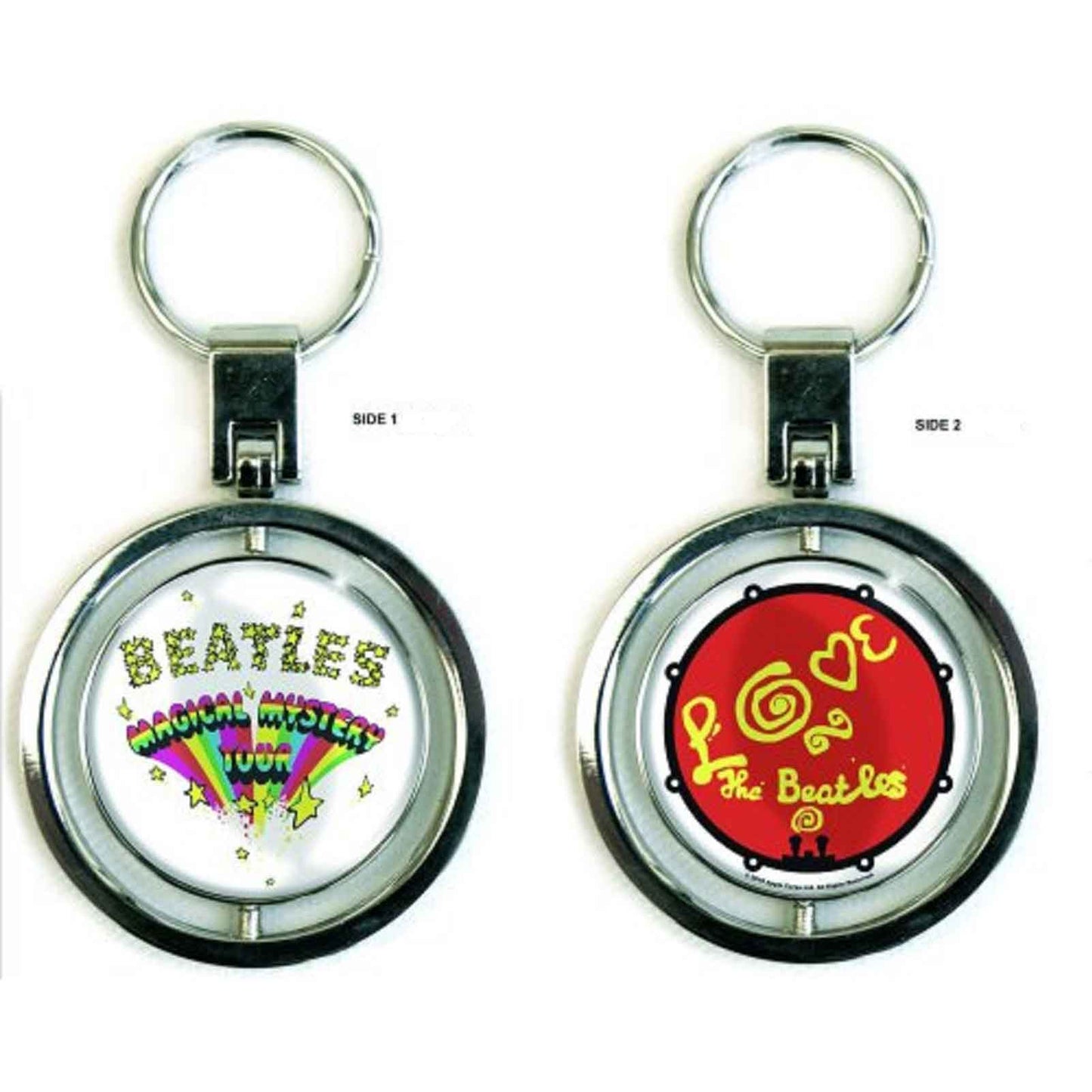 The Beatles Keyring Magical Mystery Tour Spinner Keychain