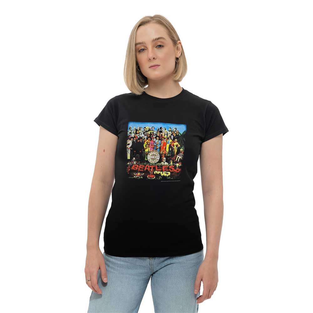 The Beatles Sgt Pepper Album Cover Skinny Fit T Shirt