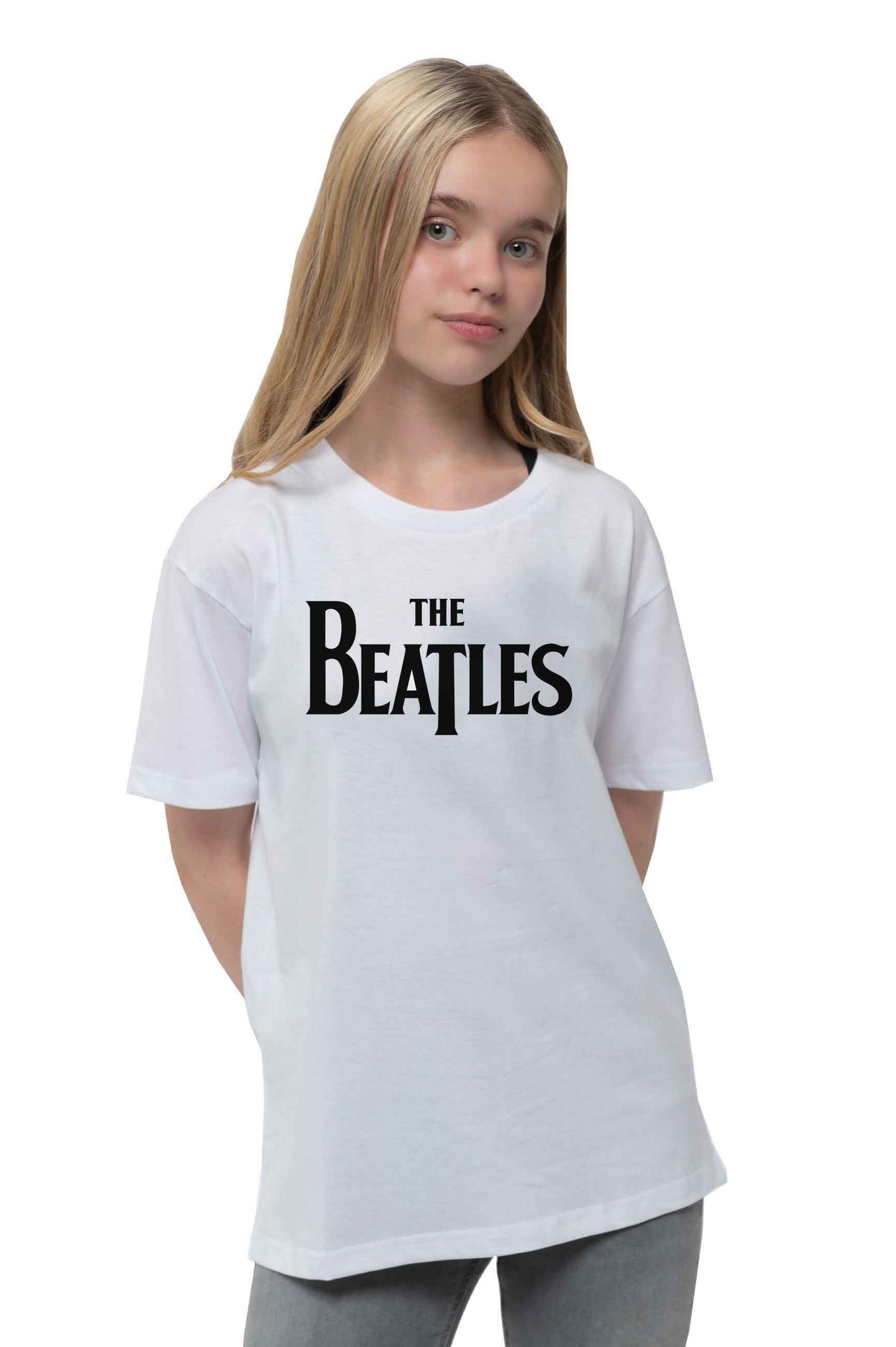 The Beatles Kids Drop T Band Logo T Shirt