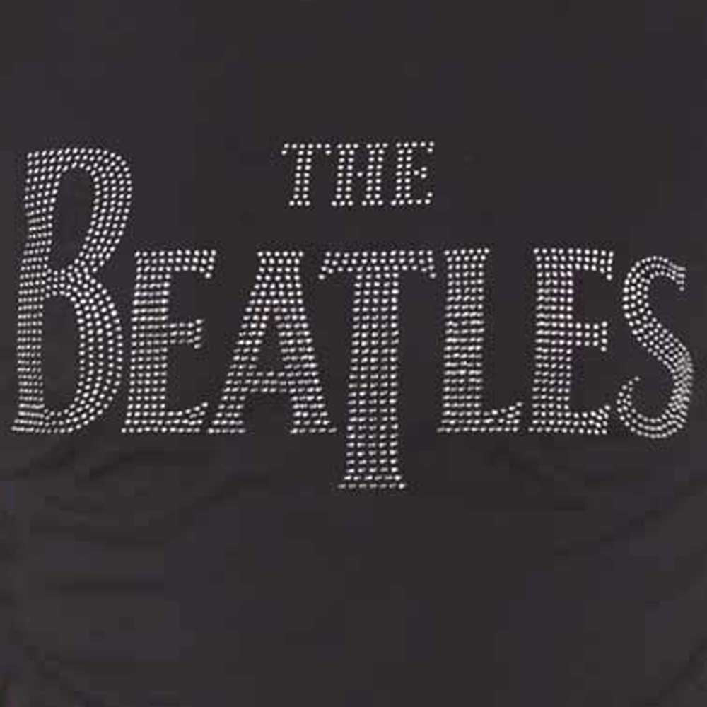 The Beatles Diamante Drop T Band Logo T Shirt