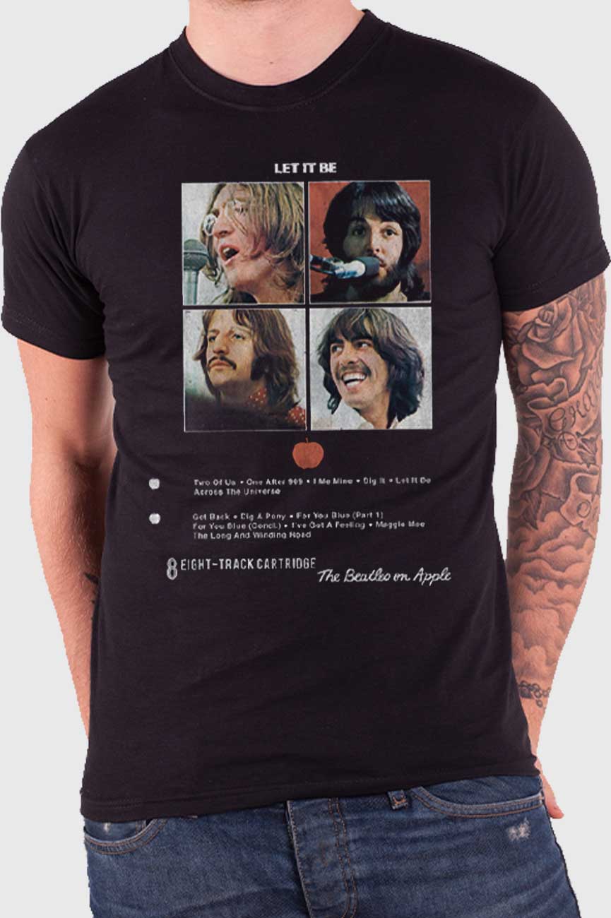The Beatles Let It Be 8 Track T Shirt