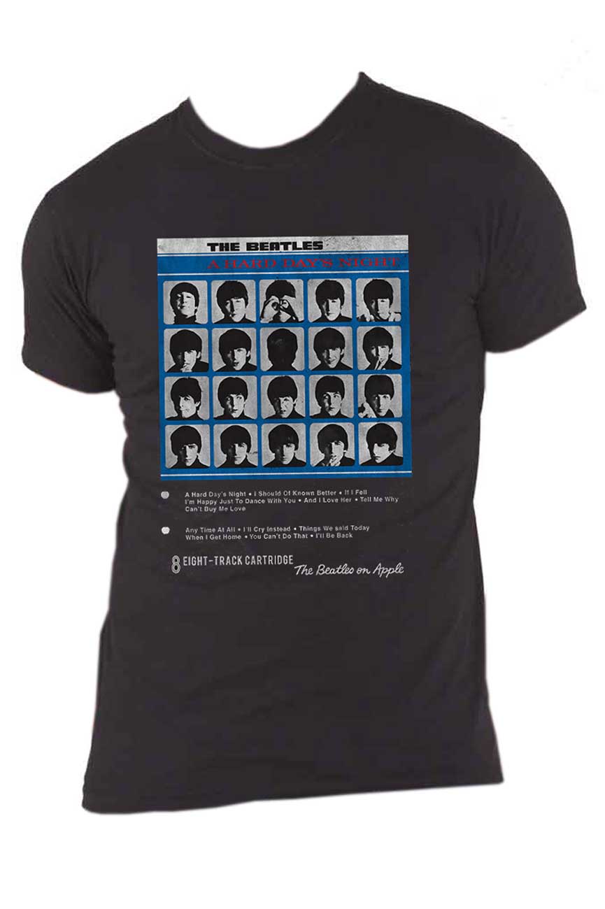 The Beatles Hard Days Night 8 Track T Shirt