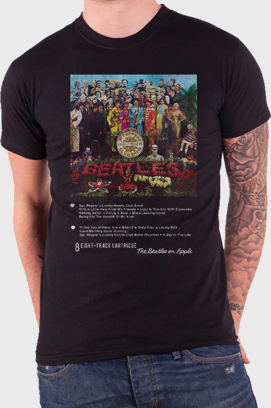 The Beatles Sgt Pepper 8 Track T Shirt