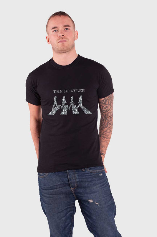 The Beatles Abbey Road Crossing Diamante T Shirt