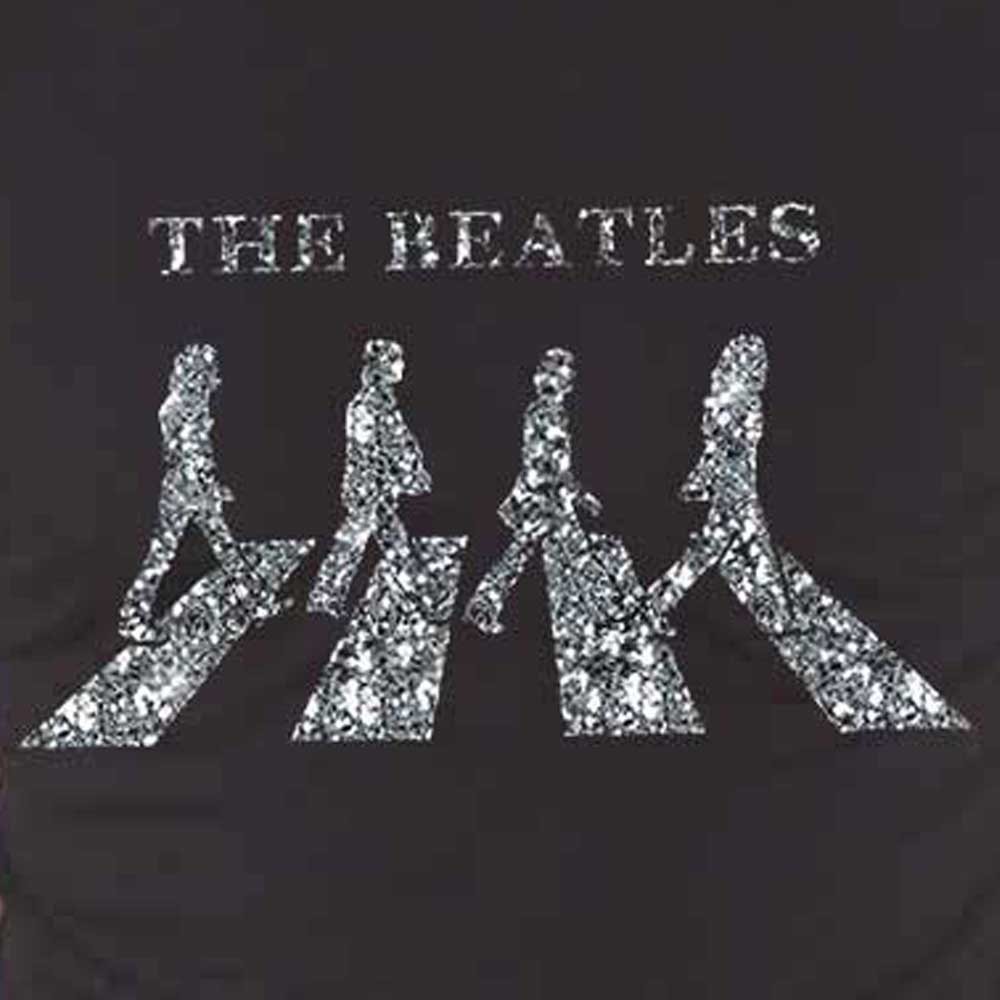 The Beatles Abbey Road Crossing Diamante T Shirt