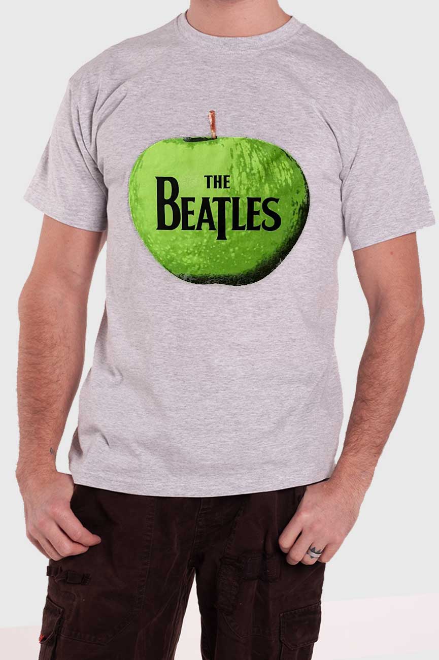 The Beatles Drop T band Logo In Apple T Shirt