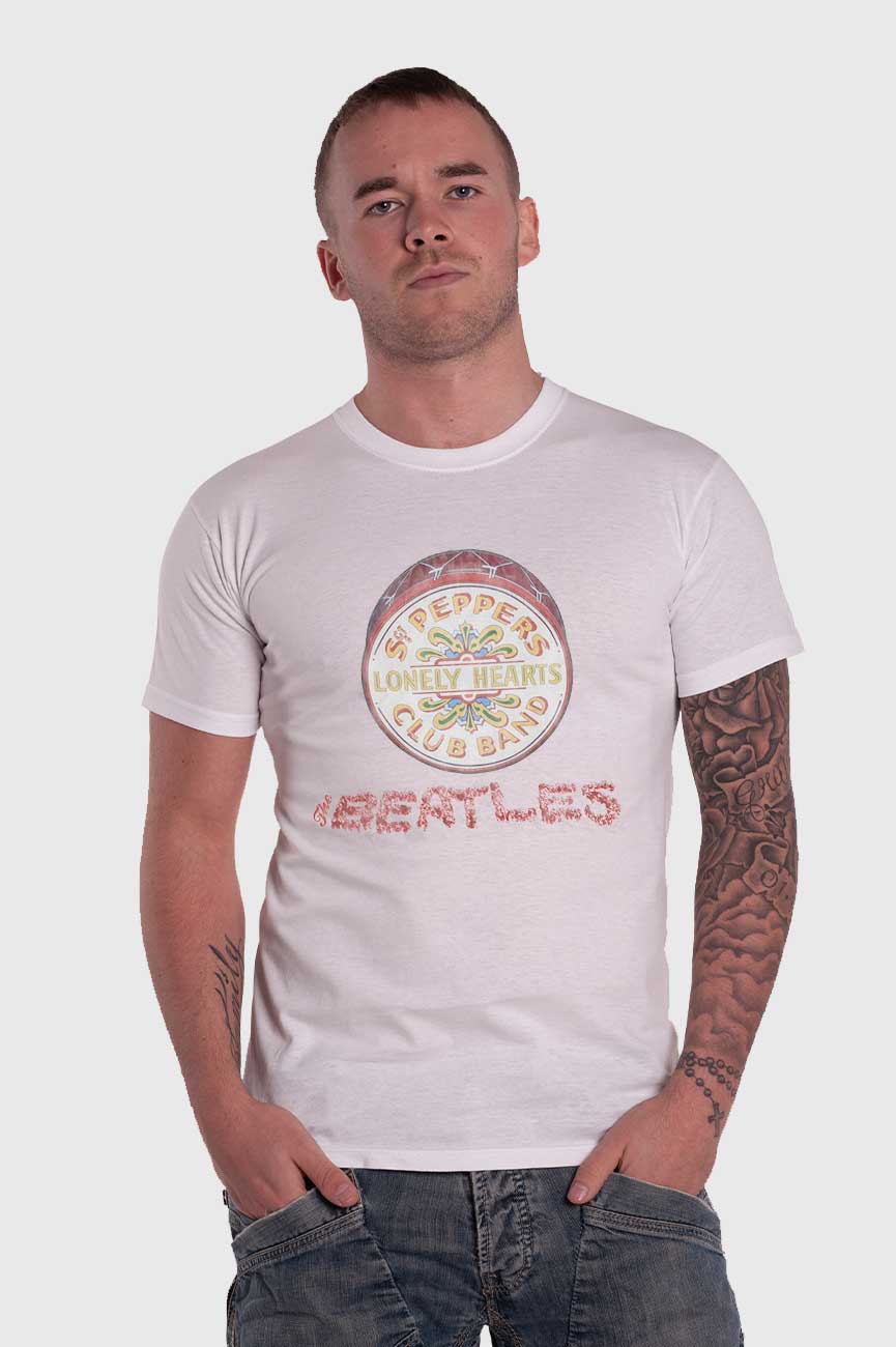 The Beatles Flowers Sgt Pepper T Shirt