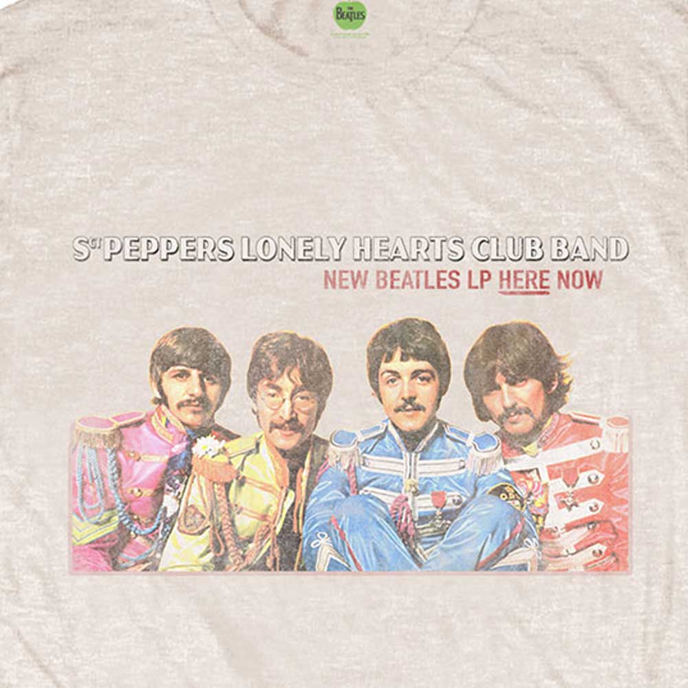 The Beatles Sgt Pepper Lonely Hearts LP Here Now T Shirt