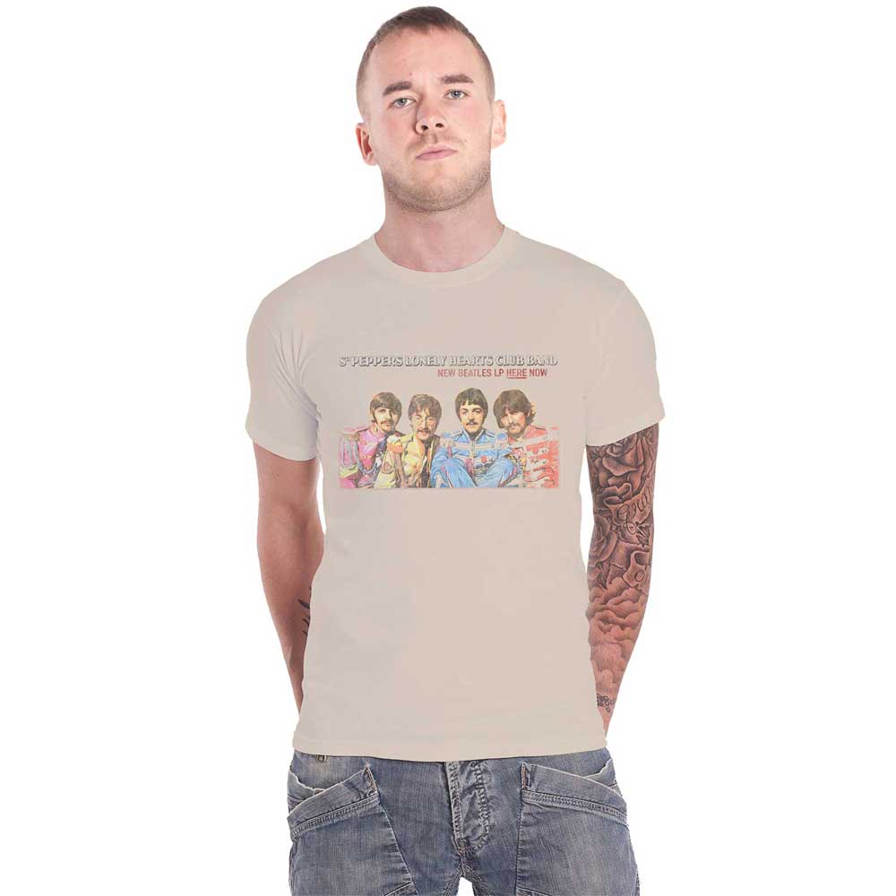 The Beatles Sgt Pepper Lonely Hearts LP Here Now T Shirt