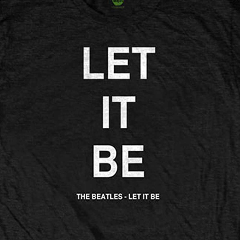 The Beatles Let It Be text T Shirt