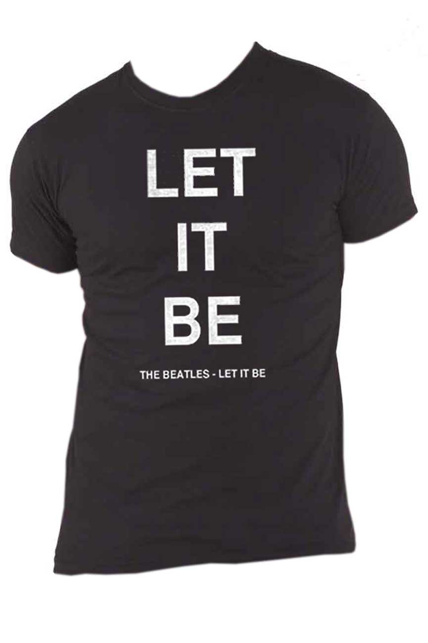 The Beatles Let It Be text T Shirt