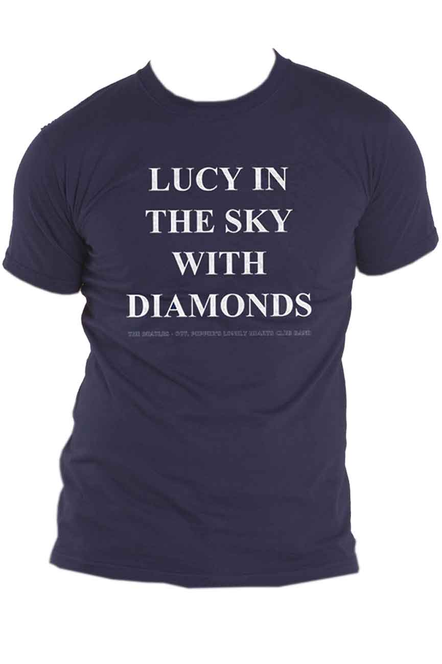 The Beatles Lucy In The Sky With Diamonds text Tee