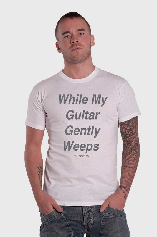 The Beatles My Guitar Gently Weeps text Tee