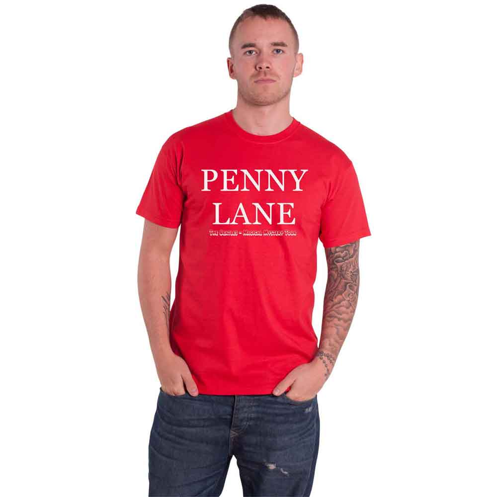 The Beatles Penny Lane text T Shirt