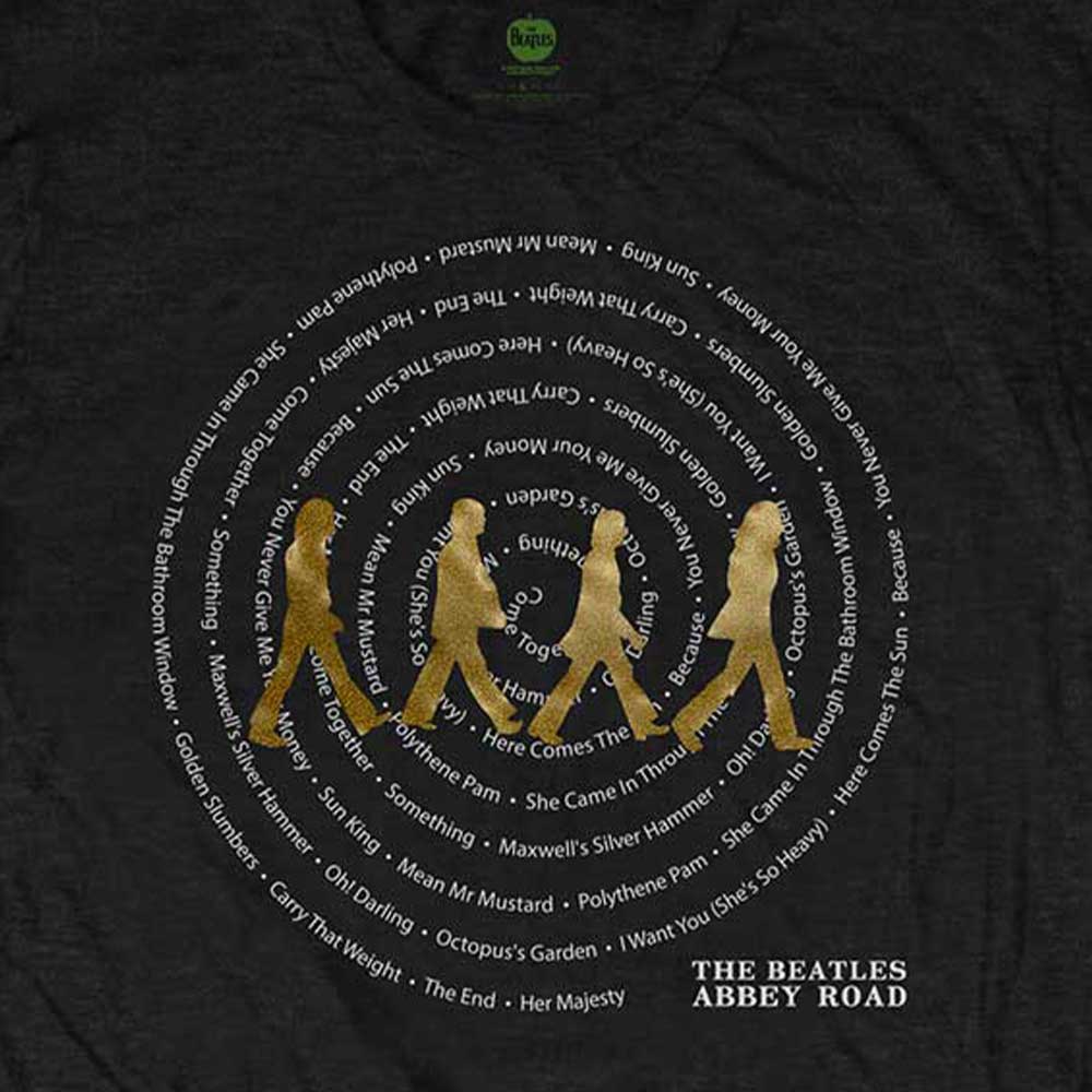 The Beatles Abbey Road Songs Swirl T Shirt