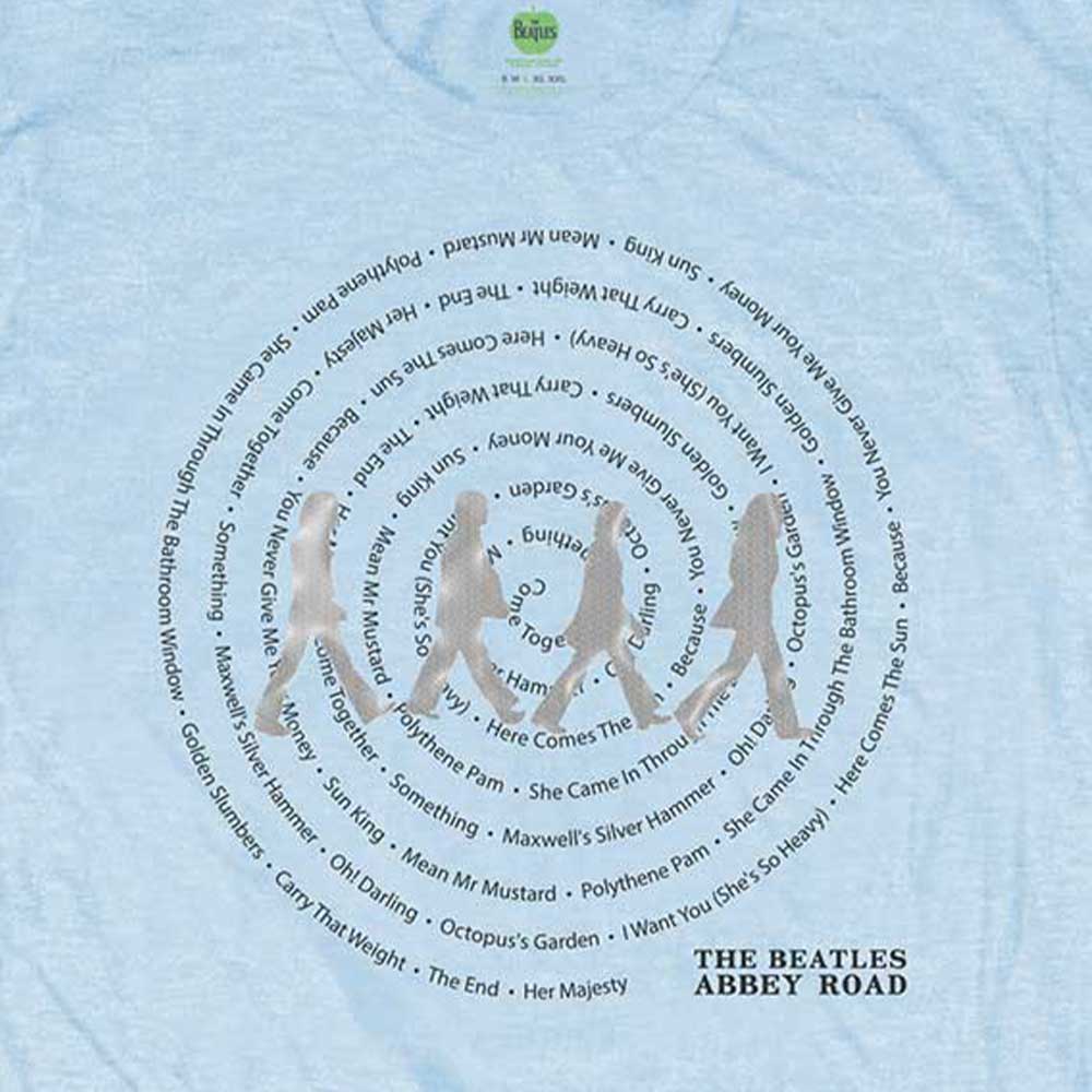 The Beatles Abbey Road Songs Swirl T Shirt