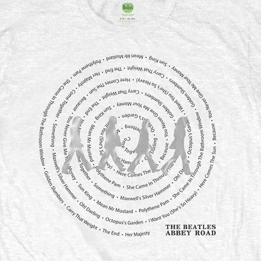 The Beatles Abbey Road Songs Swirl T Shirt