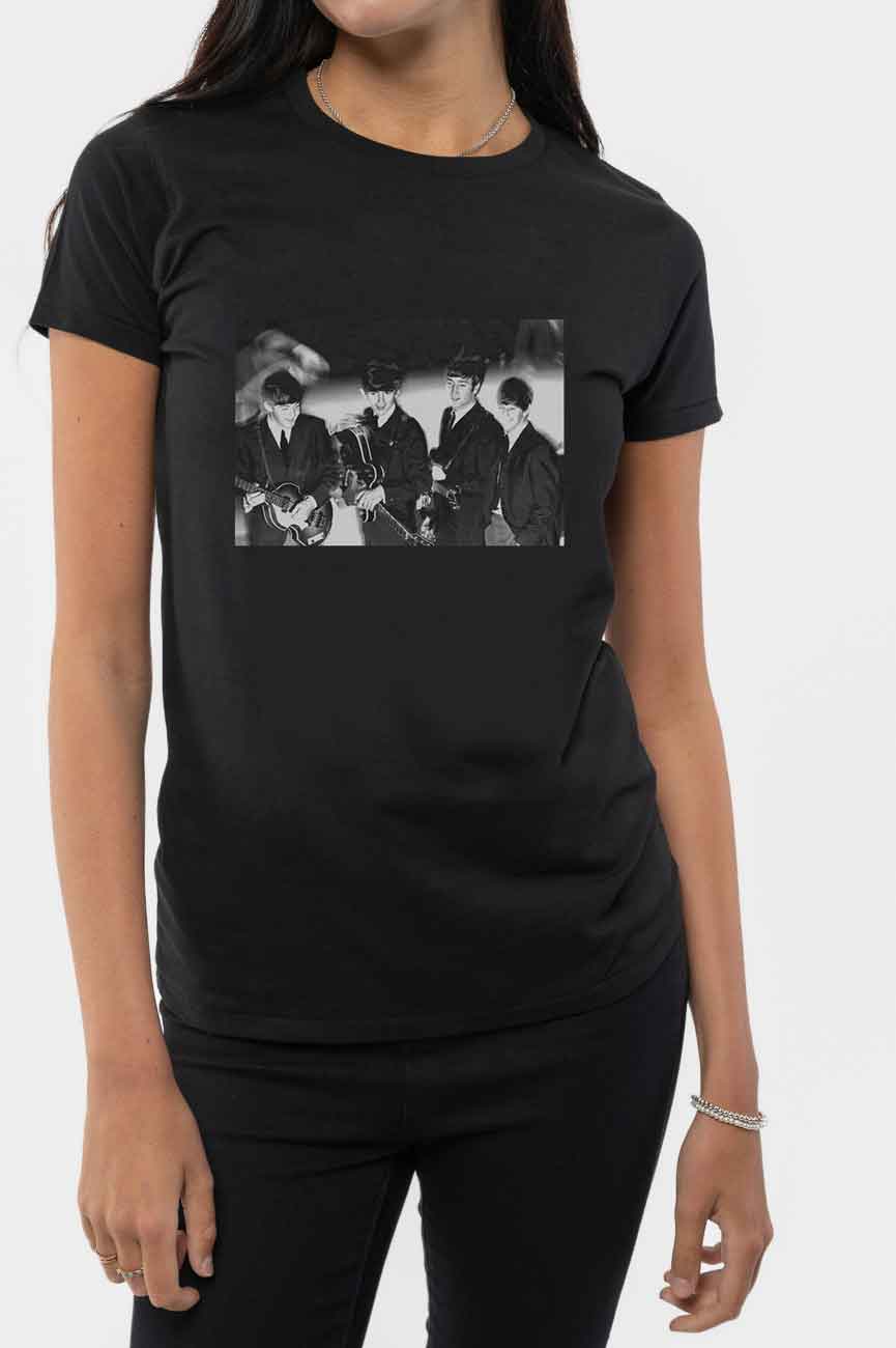 The Beatles Smiles Photo Skinny Fit T Shirt