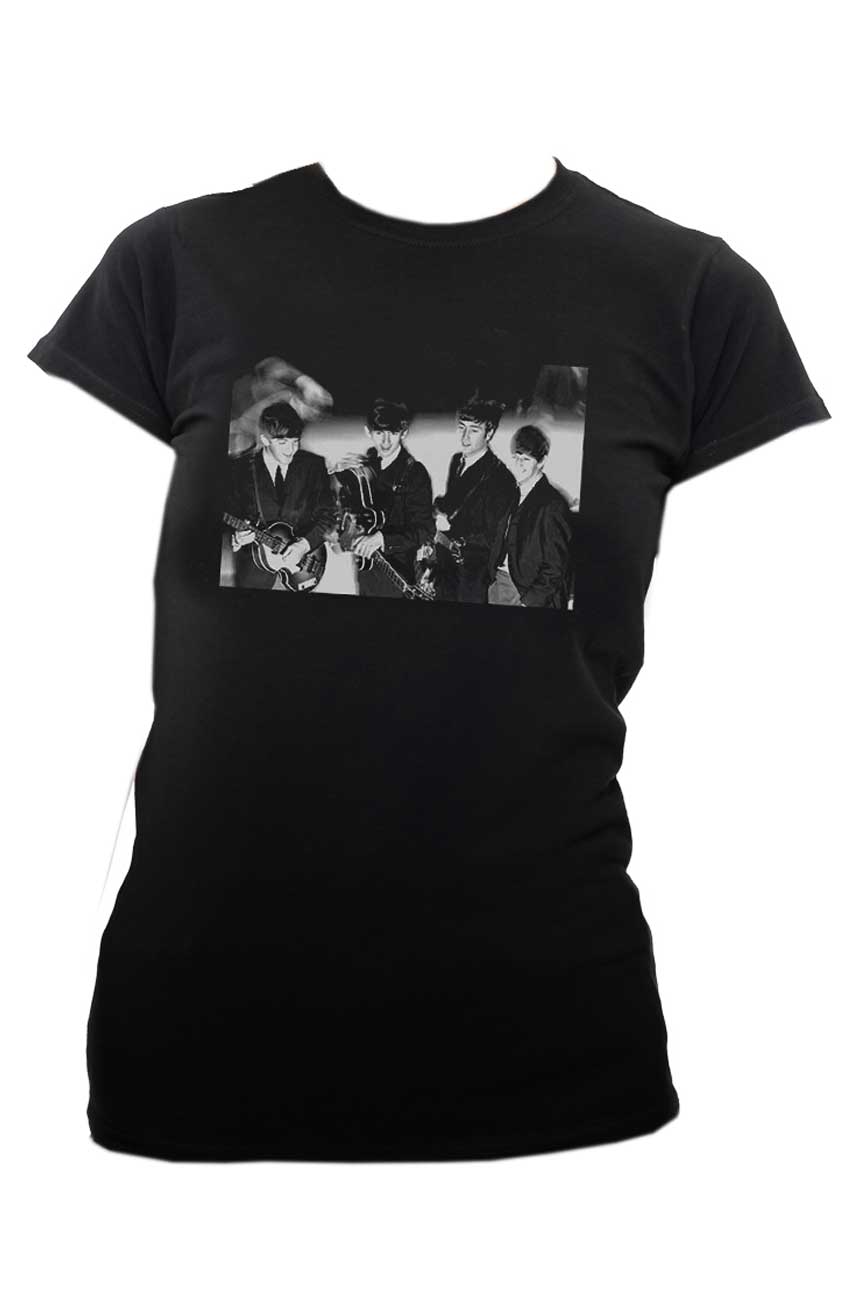 The Beatles Smiles Photo Skinny Fit T Shirt