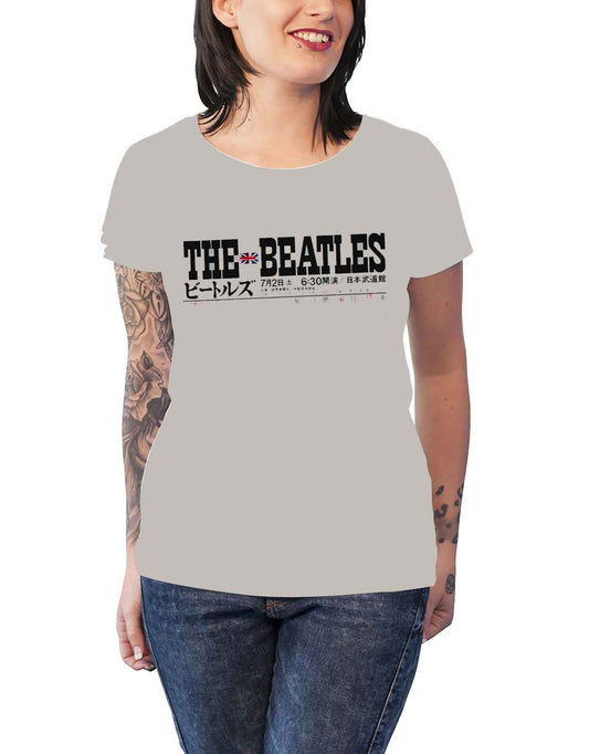 The Beatles Budokan Set List Skinny Fit T Shirt