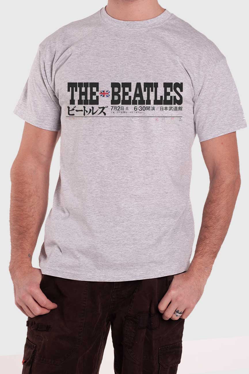 The Beatles Budokan Set List Back Print T Shirt